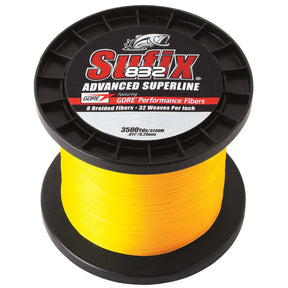 Sufix 832® Advanced Superline® Braid - 30lb - Hi-Vis Yellow - 3500 yds - 660-430Y