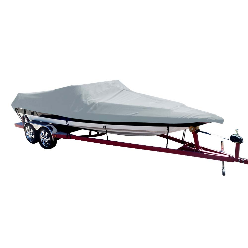 Carver by Covercraft Carver Poly-Flex II Styled-to-Fit Boat Cover f/19.5' Sterndrive Ski Boats with Low Profile Windshield - Grey - 74119F-10