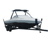 Carver by Covercraft Carver Sun-DURA&reg; Specialty Boat Cover f/21.5' Tournament Ski Boats w/Tower - Grey - 74521S-11