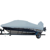 Carver by Covercraft Carver Sun-DURA® Styled-to-Fit Boat Cover f/20.5' V-Hull Runabout Boats w/Windshield & Hand/Bow Rails - Grey - 77020S-11