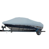 Carver by Covercraft Carver Sun-DURA&reg; Styled-to-Fit Boat Cover f/23.5' Sterndrive V-Hull Runabout Boats (Including Eurostyle) w/Windshield &amp; Hand/Bow Rails - Grey - 77123S-11
