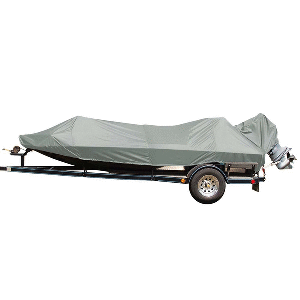 Carver by Covercraft Carver Poly-Flex II Extra Wide Series Styled-to-Fit Boat Cover f/17.5' Jon Style Bass Boats - Grey - 77817EF-10