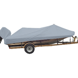 Carver by Covercraft Carver Poly-Flex II Styled-to-Fit Boat Cover f/18.5' Angled Transom Bass Boats - Grey - 77918F-10