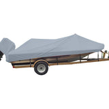 Carver by Covercraft Carver Poly-Flex II Styled-to-Fit Boat Cover f/18.5' Angled Transom Bass Boats - Grey - 77918F-10