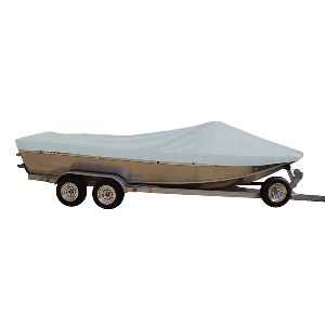 Carver by Covercraft Carver Sun-DURA&reg; Styled-to-Fit Boat Cover f/20.5' Sterndrive Aluminum Boats w/High Forward Mounted Windshield - Grey - 79120S-11