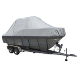 Carver by Covercraft Carver Sun-DURA® Specialty Boat Cover f/24.5' Walk Around Cuddy & Center Console Boats - Grey - 90024S-11
