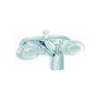Valterra PF223361 Catalina Two Handle RV Tub Diverter Faucet, Chrome w/Clear Handles - image 1