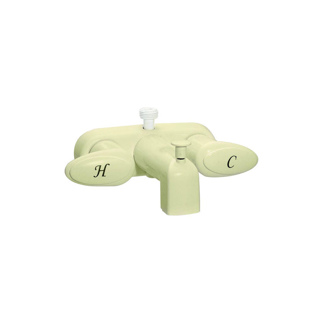 Valterra PF223161 Catalina Two Handle RV Tub Diverter Faucet, Biscuit w/Biscuit Handles - image 1