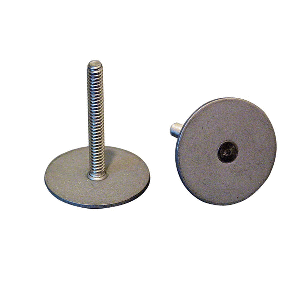 Weld Mount Stainless Steel Stud 1.25" Base 10 x 24 Threads 1.00" Tall - 15 Quantity - 102416