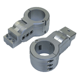PTM Watersports Board Rack Mounts - 2.38" Pipe Clamp - Titanium Grey - P13198-2380TEBGR