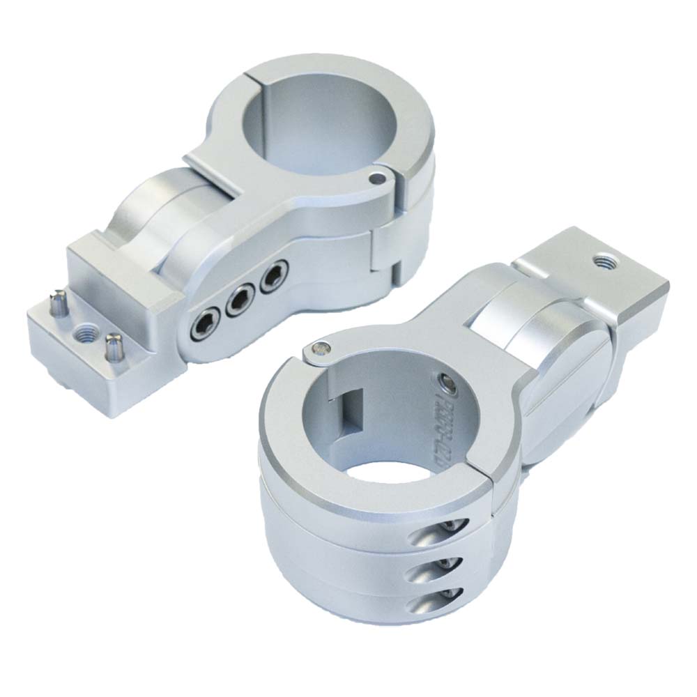 Soportes para rack de tableros de borde PTM - Abrazadera para tubos de 2,5" - Plata [P13198-2500TEBCL]