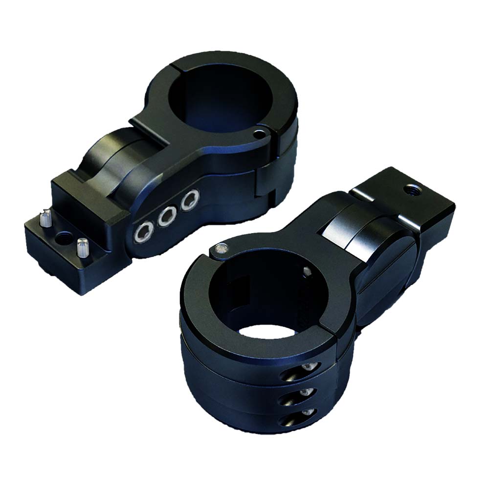 Soportes para rack de tableros de borde PTM - Abrazadera para tubos de 2,5" - Negro [P13198-2500TEBBK]