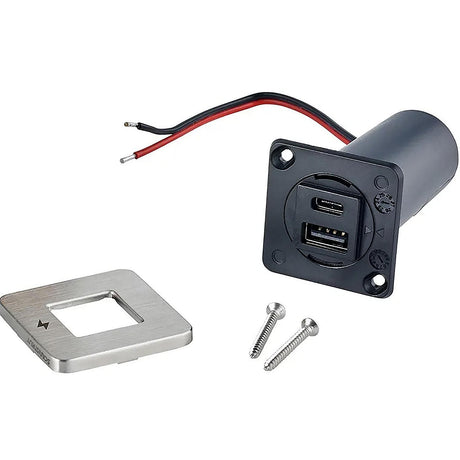 Scanstrut TILE USB-A/USB-C Interior Charging Socket - 12/24V - Stainless Steel Bezel [SC-TILE-11] - official Scanstrut product image 6