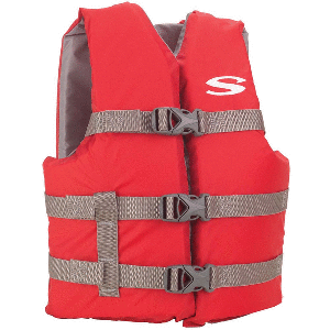 Stearns Youth Classic Vest Life Jacket - 50-90lbs - Red/Grey - 2159436