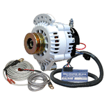 Balmar Alternator 120 AMP 12V 1-2" Single Foot Spindle Mount Dual Vee Pulley Regulator &amp; Temp Sensor - 621-VUP-MC-120-DV
