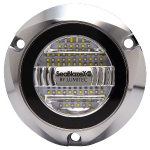 Lumitec SeablazeX2 Spectrum Underwater Light RGBW Polished Housing - 101591