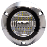 Lumitec SeablazeX2 Underwater Light Dual Color White Blue Polished Housing - 101592