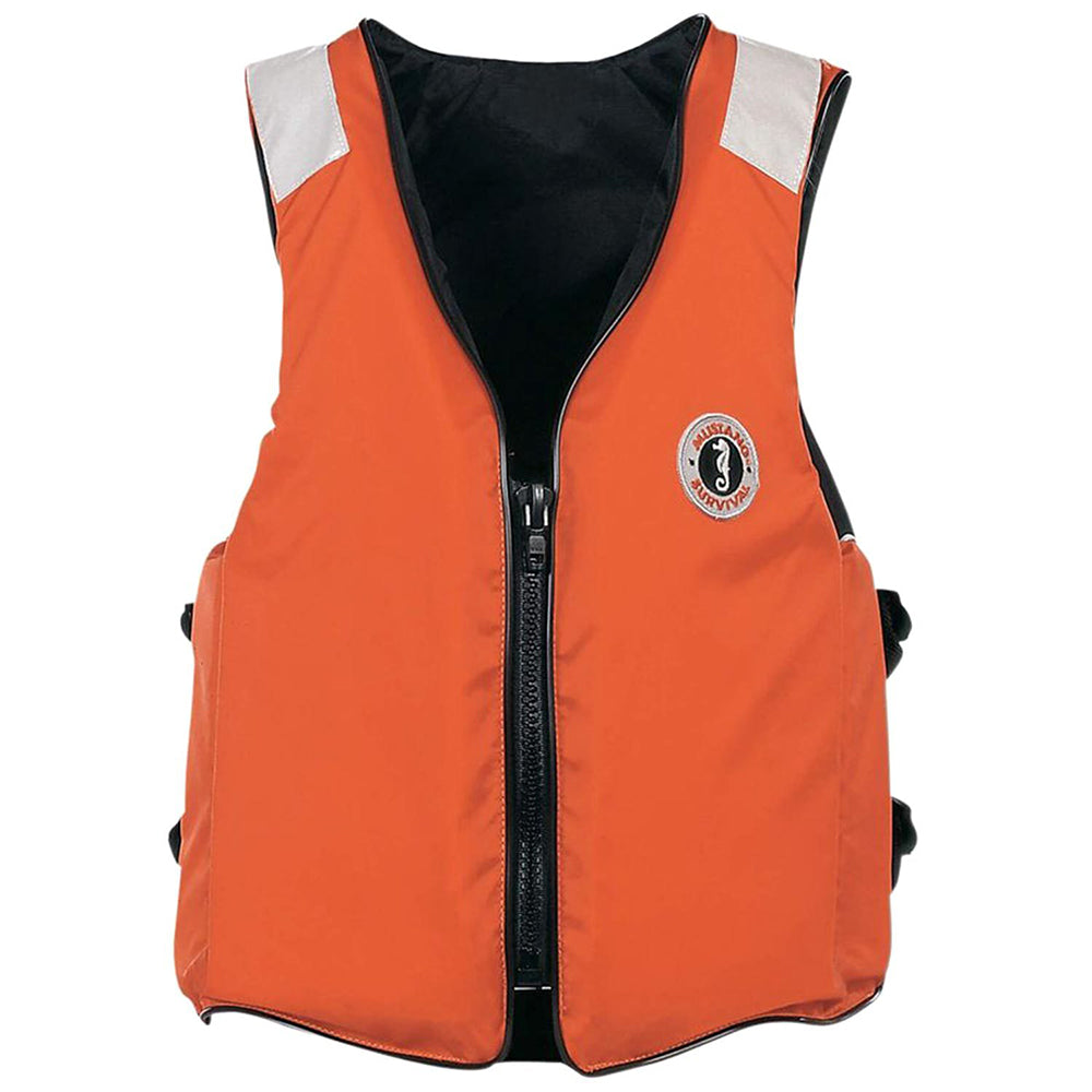 Mustang Survival Mustang Classic Industrial Flotation Vest w/SOLAS Tape - Orange - 3XL - 7XL - MV3196T2-2-7XL-216