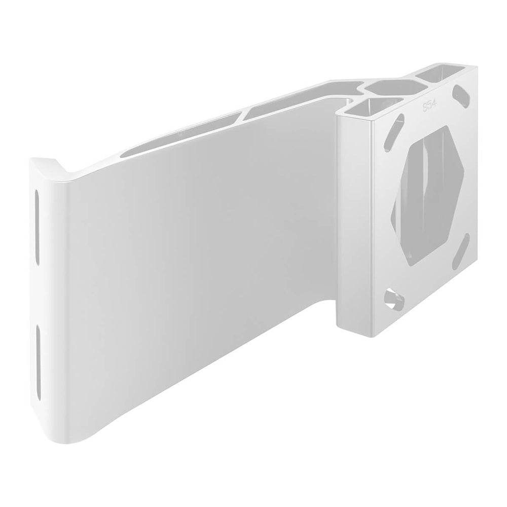 Soporte adaptador de placa Minn Kota Raptor Jack - Estribor - Retroceso de 5" - Elevación de 4" - Blanco [1810382]