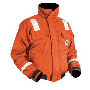 Mustang Survival Mustang Classic Flotation Bomber Jacket w/Reflective Tape - Orange - Small - MJ6214T1-2-S-206