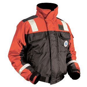 Mustang Survival Mustang Classic Flotation Bomber Jacket w/Reflective Tape - Orange/Black - XXL - MJ6214T1-33-XXL-206