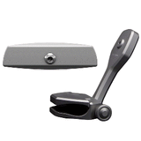 PTM Watersports Mirror/Bracket Kit w/VR-140 Elite Mirror &amp; ZXR-320 (Titanium Grey) - P12848-1320TEBGR
