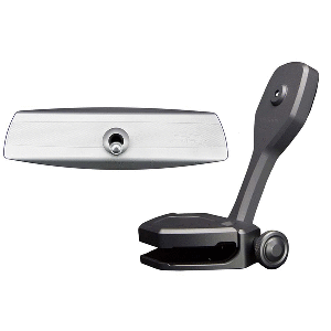 PTM Watersports Mirror/Bracket Kit w/VR-140 Elite Mirror &amp; ZXR-360 (Titanium Grey) - P12848-1360TEBGR