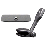 PTM Watersports Mirror/Bracket Kit w/VR-140 Elite Mirror &amp; ZXR-361 (Titanium Grey) - P12848-1361TEBGR