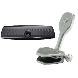 PTM Watersports Mirror/Bracket Kit w/VR-140 PRO Mirror &amp; ZXR-300 (Silver) - P12848-2300TEBCL