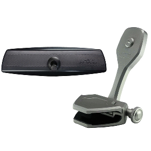 PTM Watersports Mirror/Bracket Kit w/VR-140 PRO Mirror &amp; ZXR-300 (Titanium Grey) - P12848-2300TEBGR