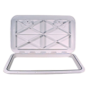 Beckson Marine Beckson 14" x 24" Flush Hatch White - ASA Material - Acrylonitrile Styrene Acrylate - HT1424AW