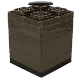 Camco FasTen Leveling Blocks w/T-Handle - 2x2 - Brown *10-Pack - 44521