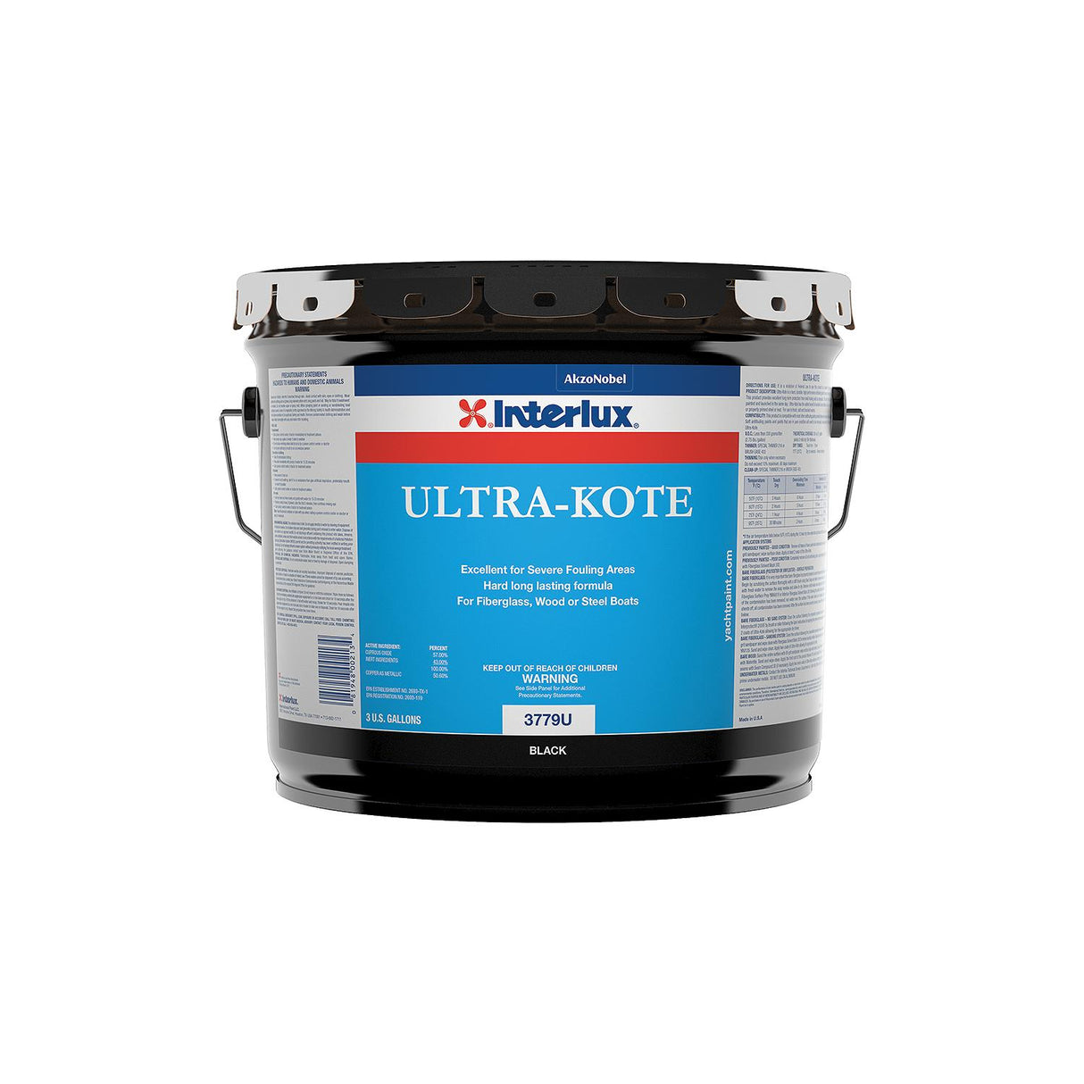 Interlux Y3779U3GL Ultra-Kote, Black 3-Gal. Pail - Y3779U/3