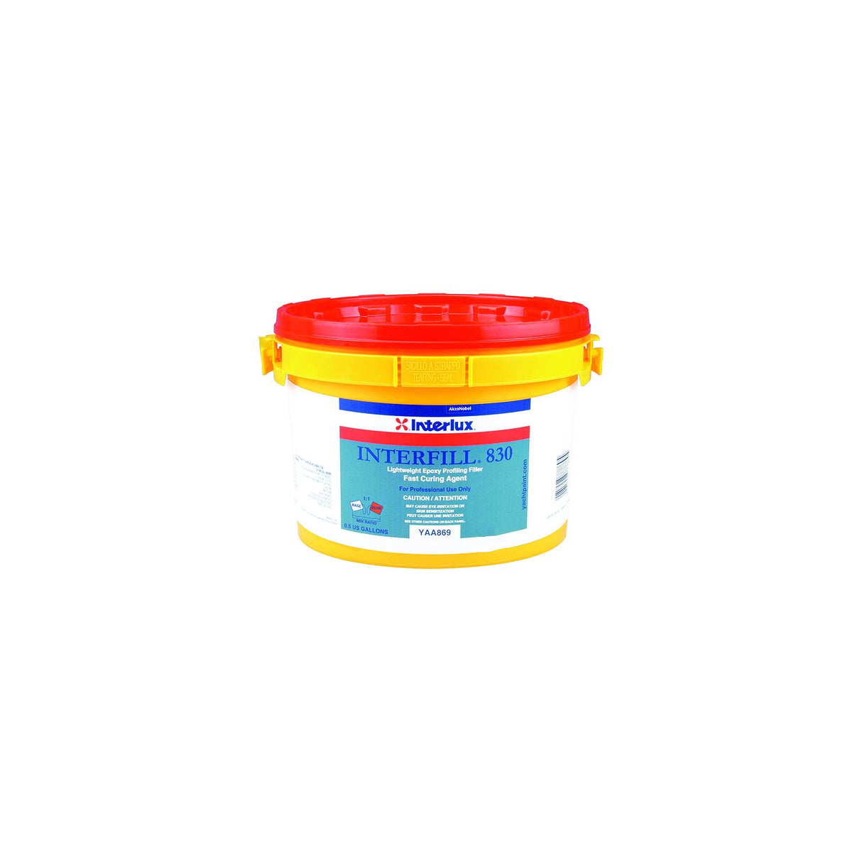 Interlux YAA8692G Interfill 830 Lightweight Epoxy Fairing Compound, Part B Fast Cure2 Gal. - YAA869/2