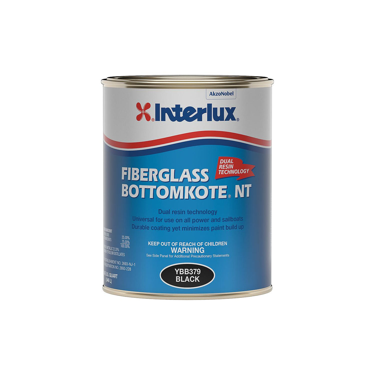 Interlux YBB379Q Fiberglass Bottomkote® NT Bottom Paint, Black, Qt. - YBB379/QT - official Interlux product image 4