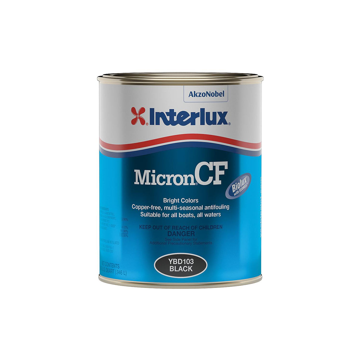 Interlux YBD103Q Micron® CF, Black, Qt. - YBD103/QT