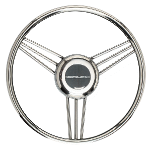 Uflex USA Uflex V27 13.8" Steering Wheel - Stainless Steel Grip &amp; Spokes
