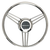 Uflex V27 13.8" Steering Wheel - Stainless Steel Grip Spokes [V27]