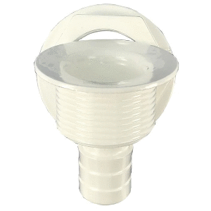 T-H Marine Supplies T-H Marine Straight Barbed All-Purpose Drain - White - APD-2-DP
