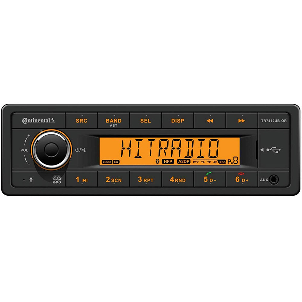 Estéreo continental con AM/FM/BT/USB - 12 V [TR7412UB-OR]