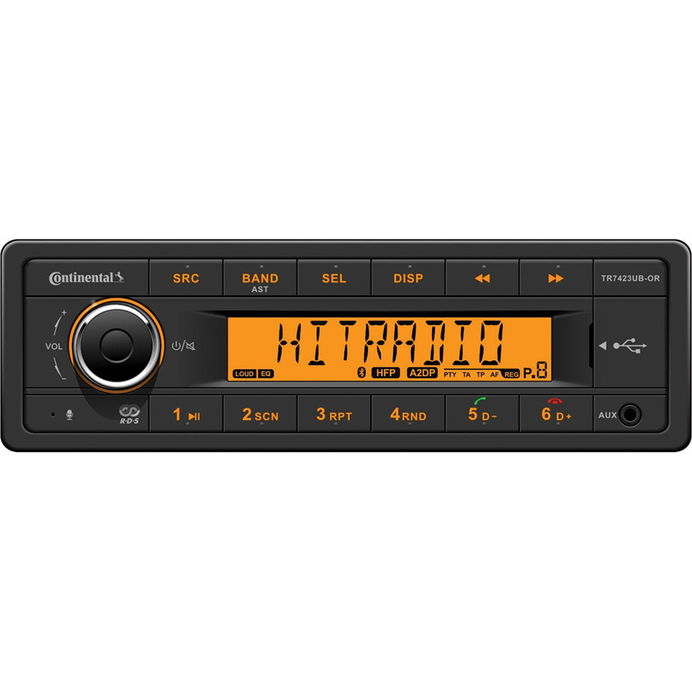 Estéreo continental con AM/FM/BT/USB - 24 V [TR7423UB-OR]