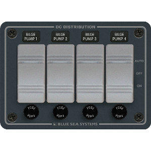 Blue Sea Systems Blue Sea 8666 Contura 4 Bilge Pump Control Panel