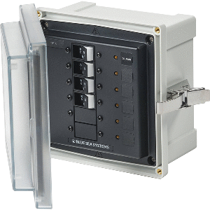 Blue Sea Systems Blue Sea 3135 - SMS Panel Enclosure w/UL Main &amp; 3 Branch (12/24V) - 12/24V DC