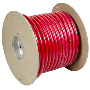 Pacer Red 1/0 AWG Battery Cable - 100' - WUL1/0RD-100