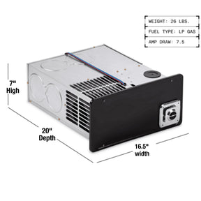 Atwood Mobile Dometic 9610008166 Medium 30K BTU Doored Furnace, LP Gas - image 1
