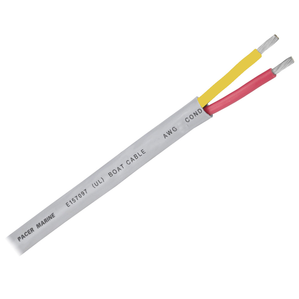 Cable dúplex de seguridad redondo Pacer 14/2 AWG - Rojo/Amarillo - 250 [WR14/2RYW-250]