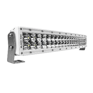 Black Oak LED Black Oak Pro Series 3.0 Curved Double Row 20" LED Light Bar - Combo Optics - White Housing - 20CCM-D5OS