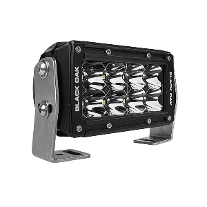 Black Oak LED Black Oak Pro Series 3.0 Double Row 4" LED Light Bar - Flood Optics - Black Housing - 4F-D5OS