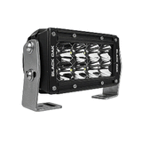 Black Oak LED Black Oak Pro Series 3.0 Double Row 4" LED Light Bar - Flood Optics - Black Housing - 4F-D5OS