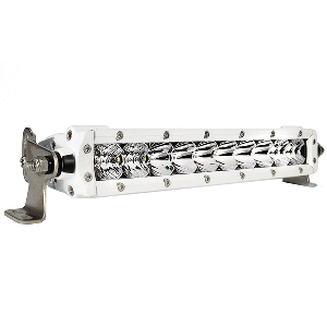 Black Oak LED Black Oak Pro Series 3.0 Single Row 10" LED Light Bar - Combo Optics - White Housing - 10CM-S5OS